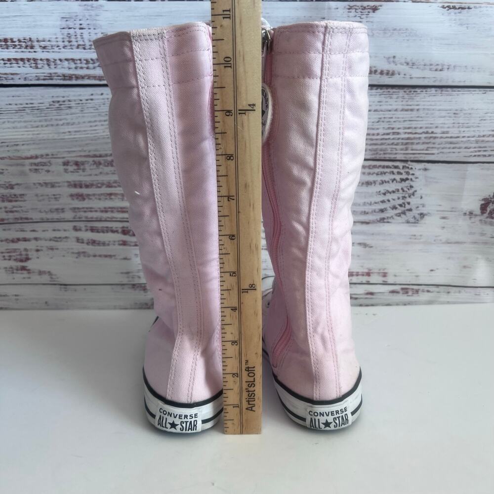 CONVERSE CHUCK TAYLOR YOUTH ALL STAR XXHI KNEE HIGH BOOTS PINK SIZE 2 - Picture 5 of 9